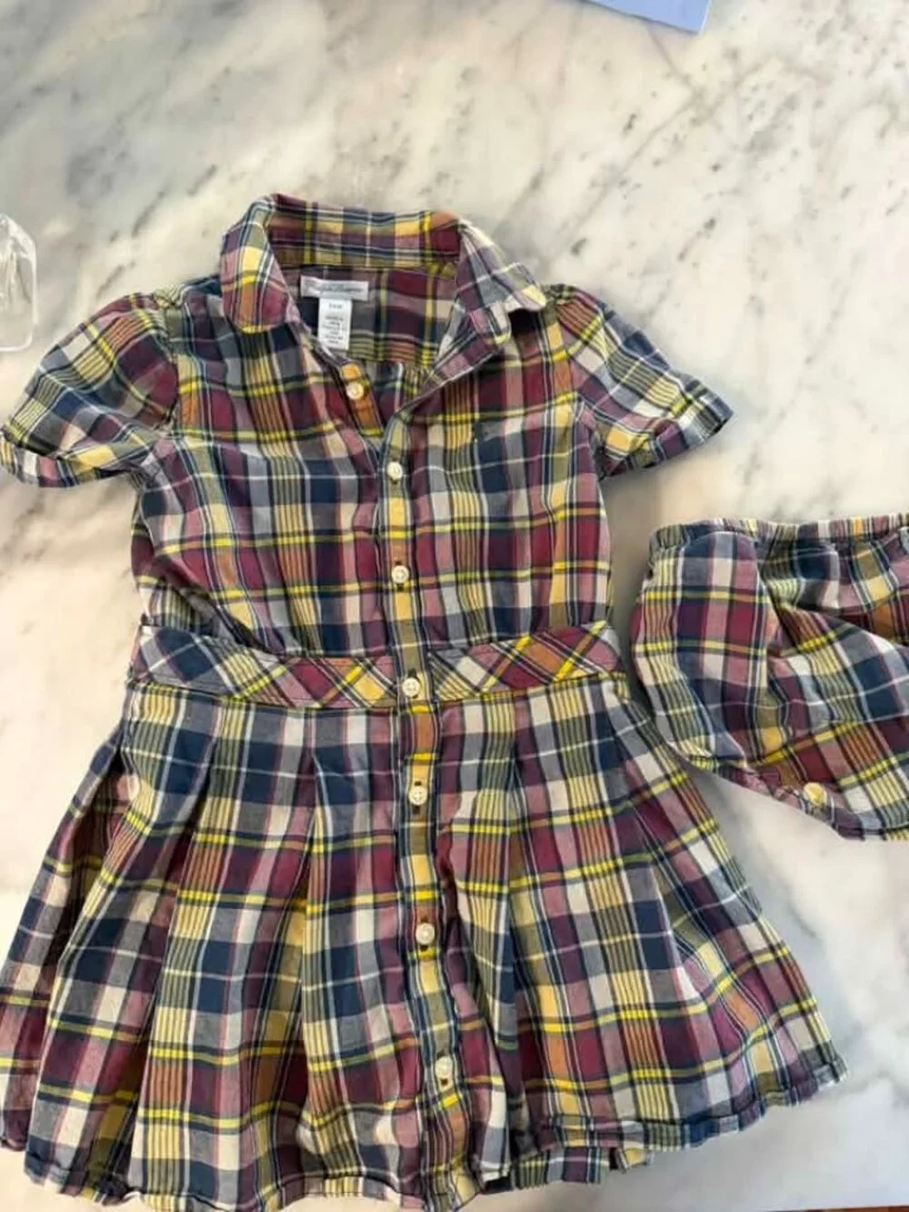 Ralph Lauren Plaid Cotton Dress 18-24 months